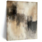 Monochrome Blur Abstract Painting for Zen - Inspired Meditation Centers GAB1217