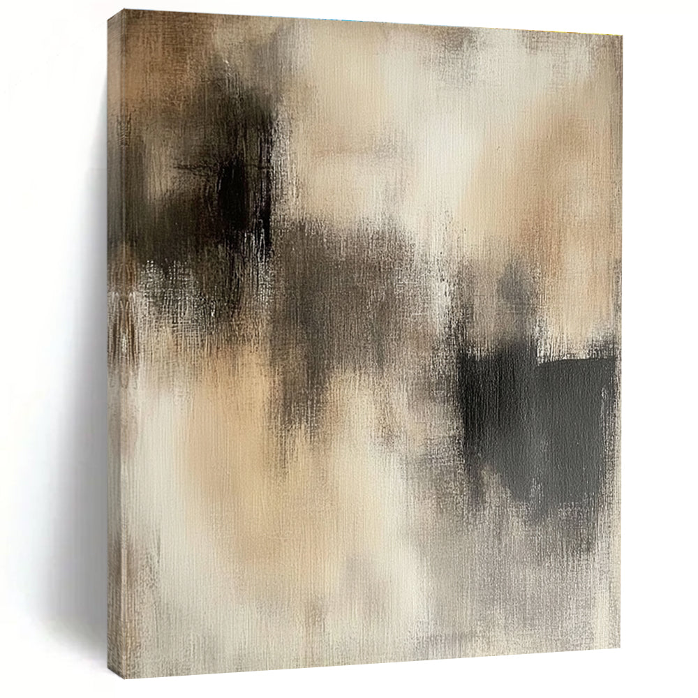 Monochrome Blur Abstract Painting for Zen - Inspired Meditation Centers GAB1217