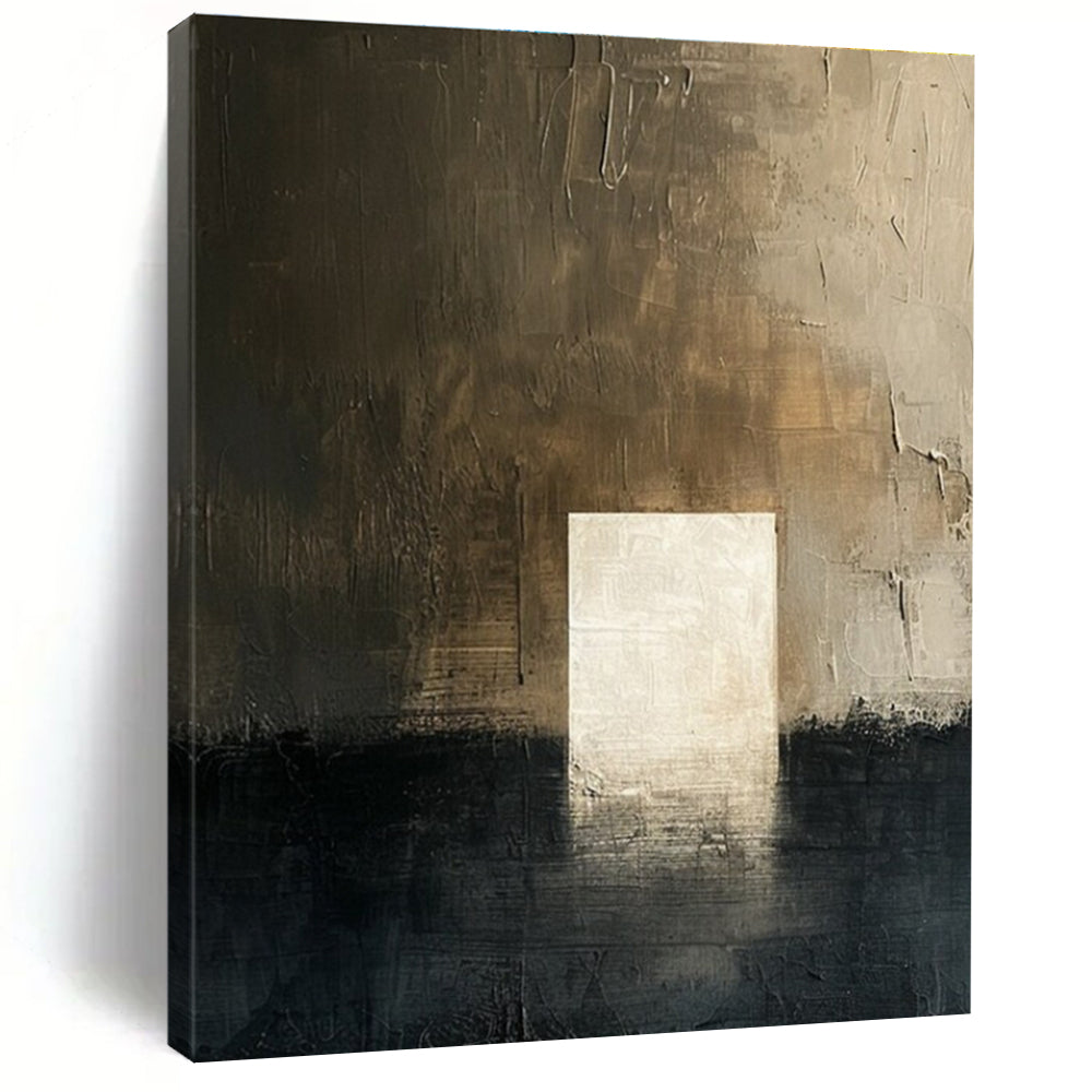 Dark Light Abstract Painting for Industrial - Style Lounges HENG008