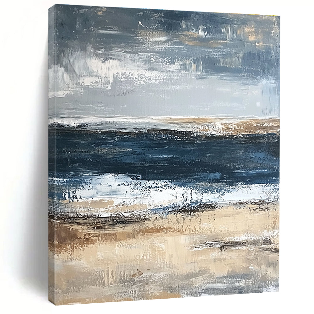 Coastal Abstract Painting for Relaxing Beach Houses GAB0804