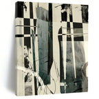 Checkered Abstract Composition Painting for Urban - Style Lofts HENG218