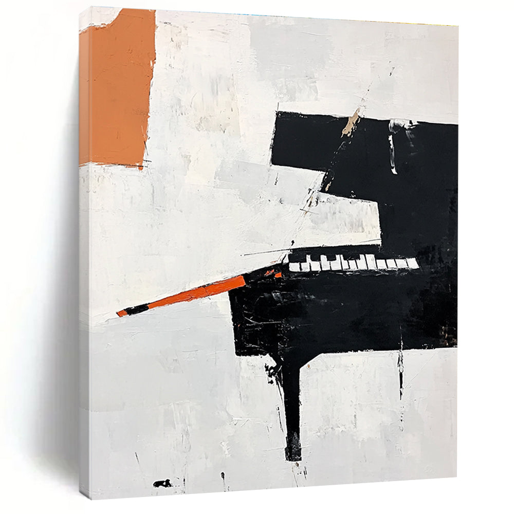 Abstract Piano Art Creative Musical Abstract Painting GAB0228
