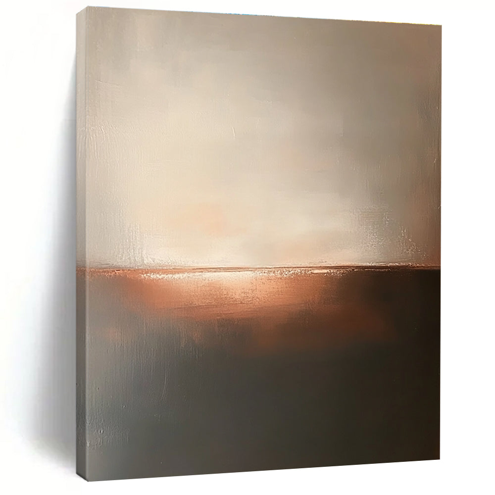 Copper Horizon Abstract - Subtle Landscape Art GAB0561