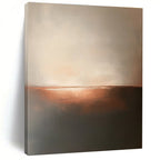Copper Horizon Abstract - Subtle Landscape Art GAB0561