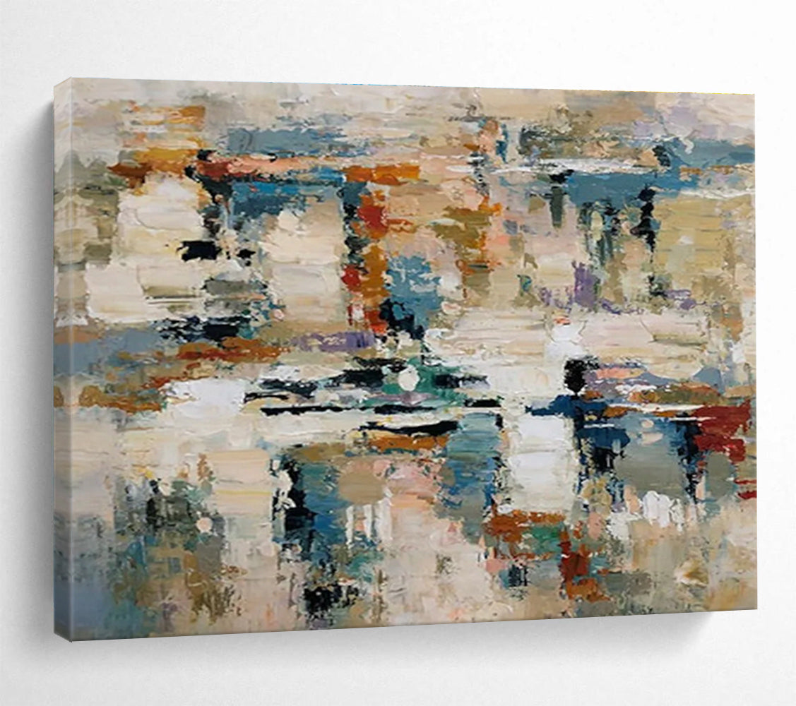 Colorful Abstract Mosaic Painting for Vibrant Interiors YHT012