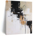 Neutral Abstract Composition Painting with Timeless Sophistication WINK409