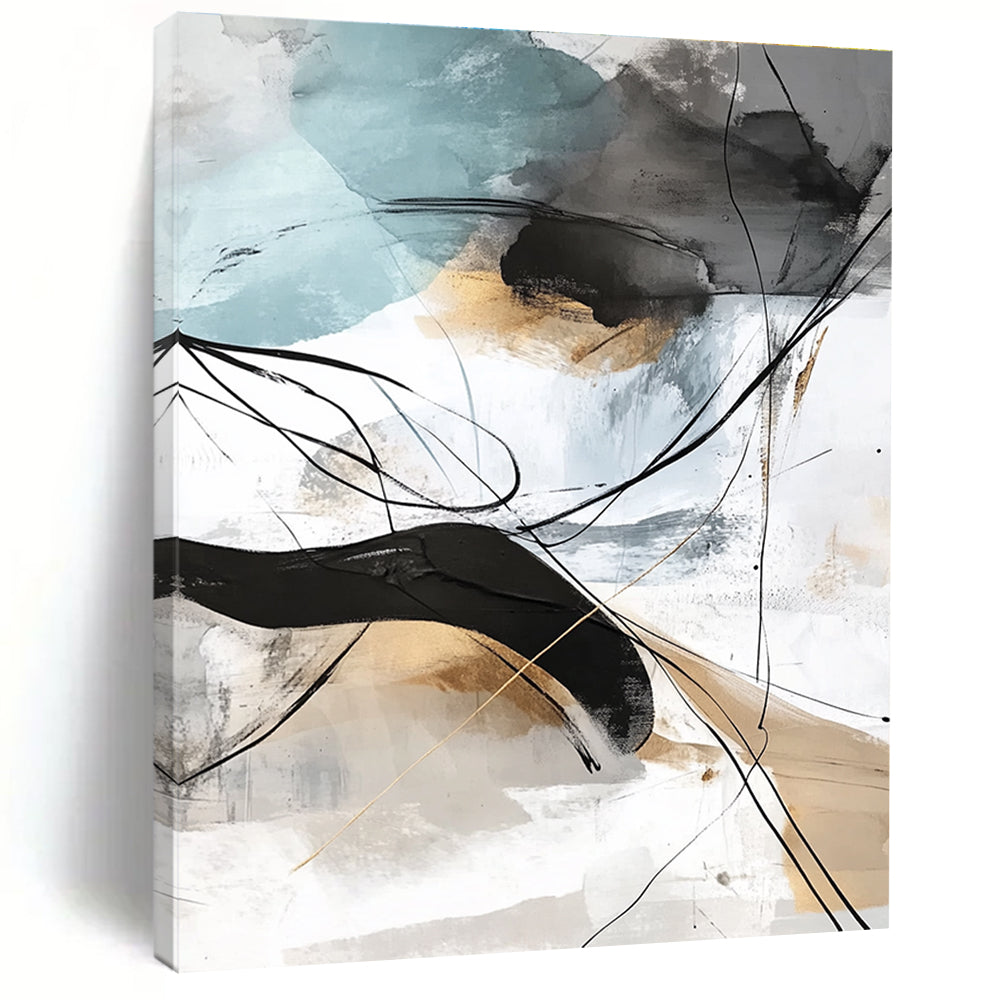 Line - Color Abstract Fusion Painting with Creative Rhythm WINK448