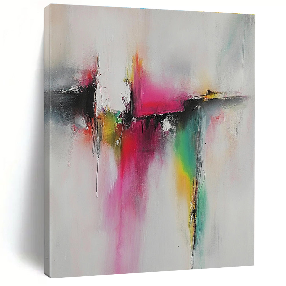 Colorful Splash Abstract Painting with Whimsical Creativity WINK496