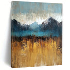 Mountain Lake Abstract - Bold Landscape Abstract Art GAB0529