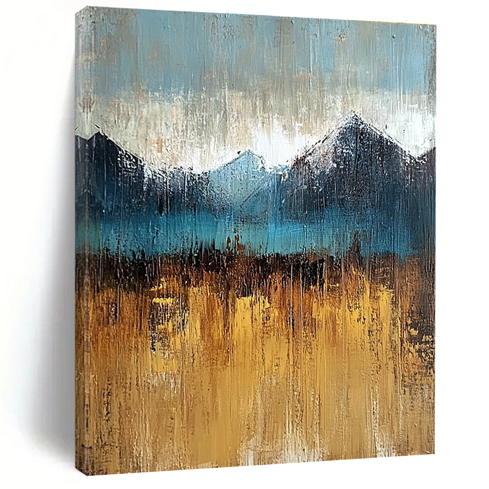 Mountain Lake Abstract - Bold Landscape Abstract Art GAB0529