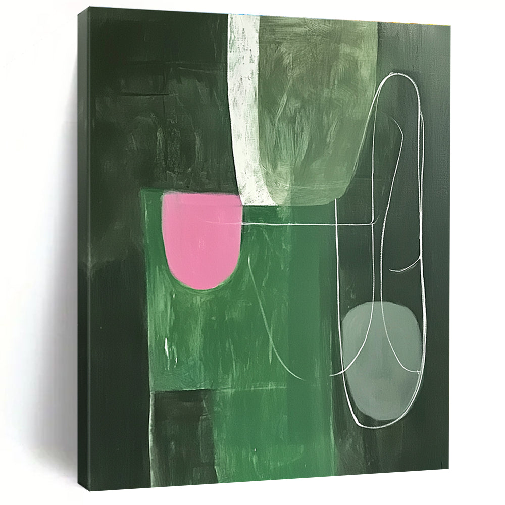 Color Block Abstract Painting for Contemporary Office Reception Areas GAB1335