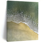 Aerial Beach View Modern Coastal Abstract Painting GAB0311
