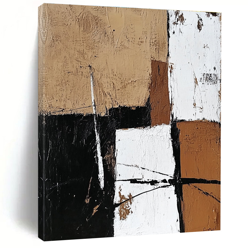 Earthy Tones Abstract Painting with Rustic Harmony WINK354