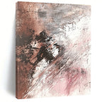 Brown Gray White Abstract Painting with Subtle Drama WINK673