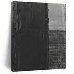 Abstract Black and Gray Painting with Textured Layers GAB0027