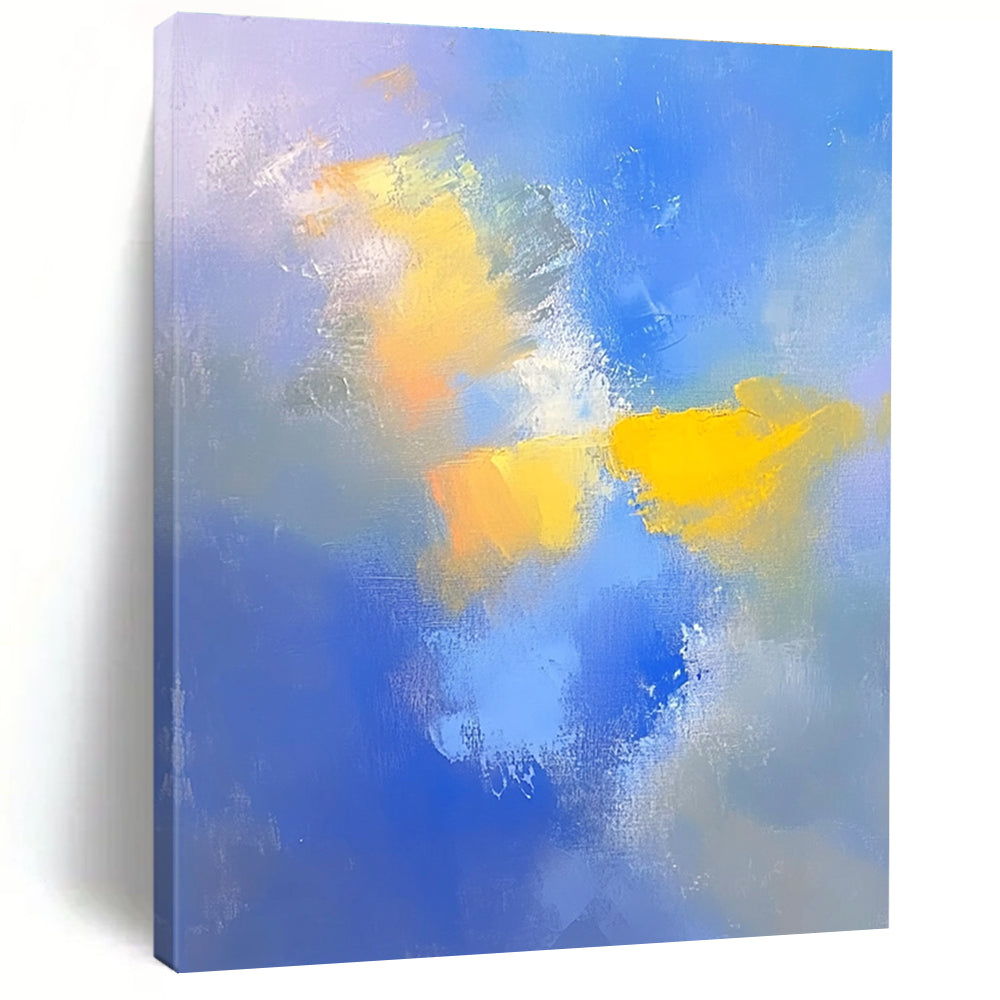 Soft Color Blend Abstract Painting with Calming Hues WINK598