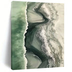 Aerial Beach Abstract Painting for Luxury - Styled Coastal Homes GAB1017