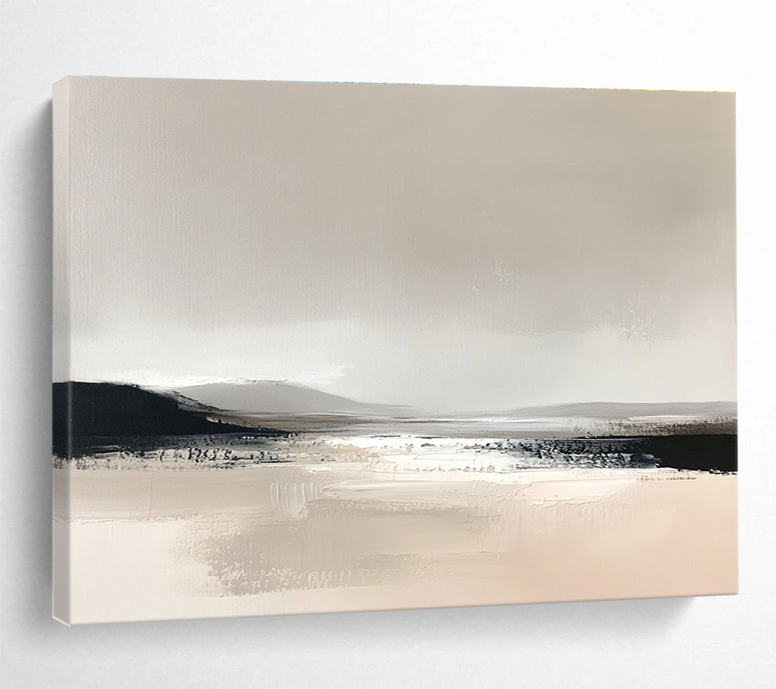 Minimalist Landscape Abstract Painting in Neutral Tones ABS252