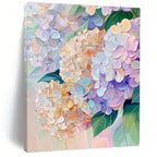 Colorful Hydrangea Blooms Vibrant Floral Abstract Painting GAB0306