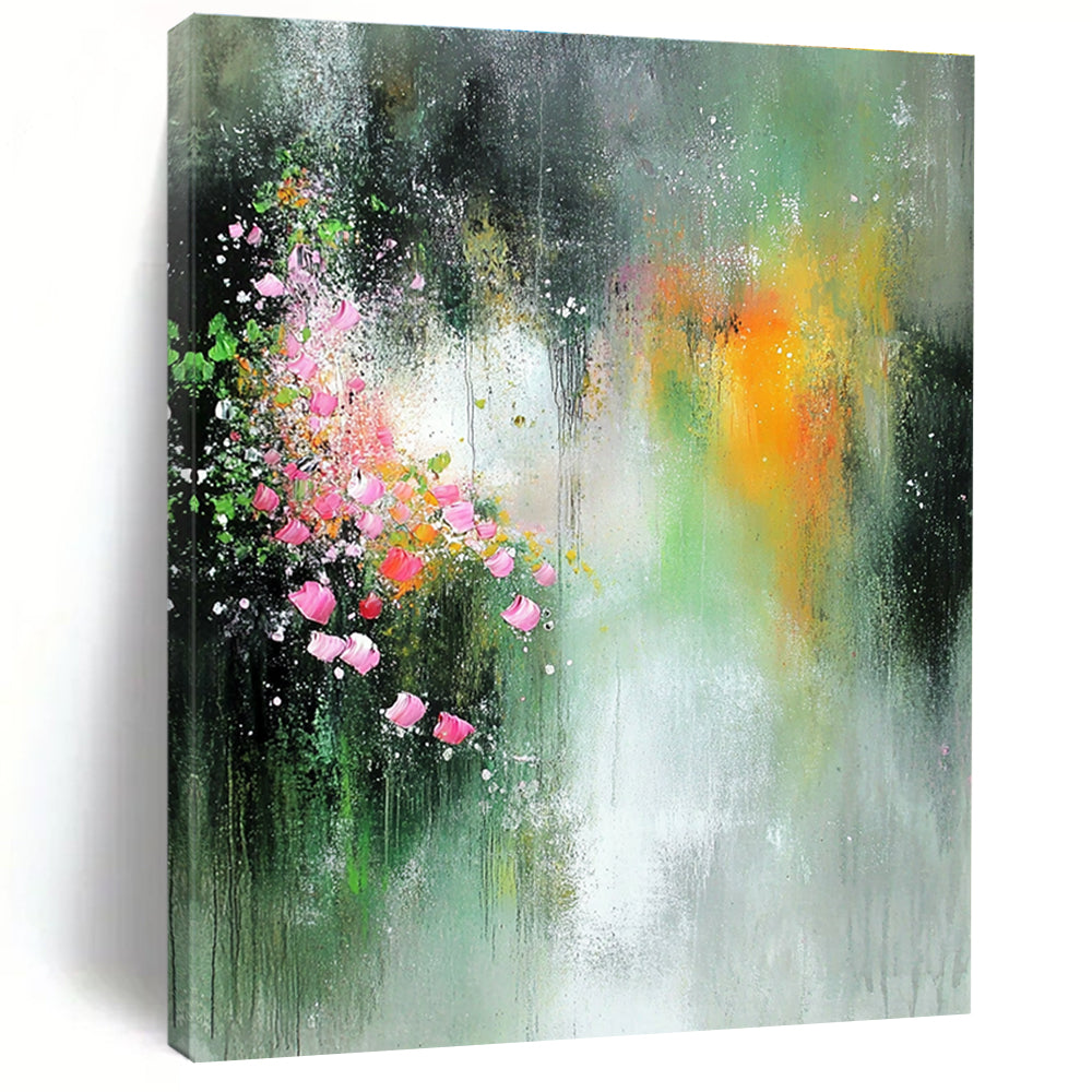Colorful Floral Abstract Painting for Feminine - Style Beauty Salons GAB1339