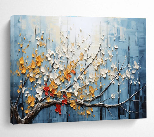 3D Blossom Tree Abstract Painting for Elegant Living Rooms YHT160
