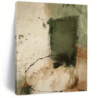 Earth - Toned Abstract Composition Painting for Rustic - Style Dining Rooms HENG499