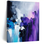 Purple Blue White Abstract Painting with Mystical Depths WINK515