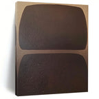 Dark Rectangular Abstract Shapes Painting with Subtle Mystery WINK061