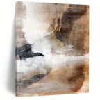Earth - Toned Abstract Painting for Rustic - Chic Home Interiors HENG209