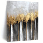 Gold Drip Abstract Painting for Luxe - Inspired Bedrooms GAB0859