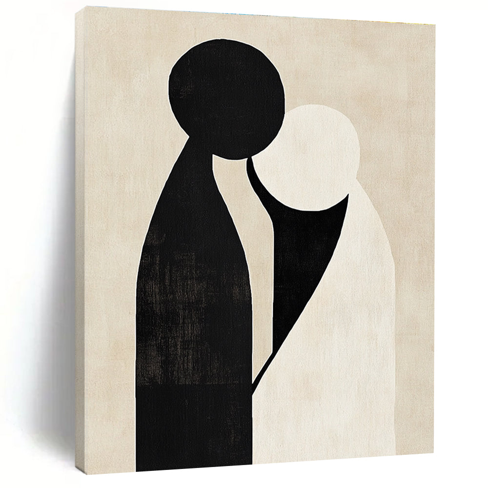 Abstract Couple Figure Painting for Romantic - Themed Anniversaries GAB0965