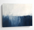 Blue - White Abstract Horizon Painting ABS188
