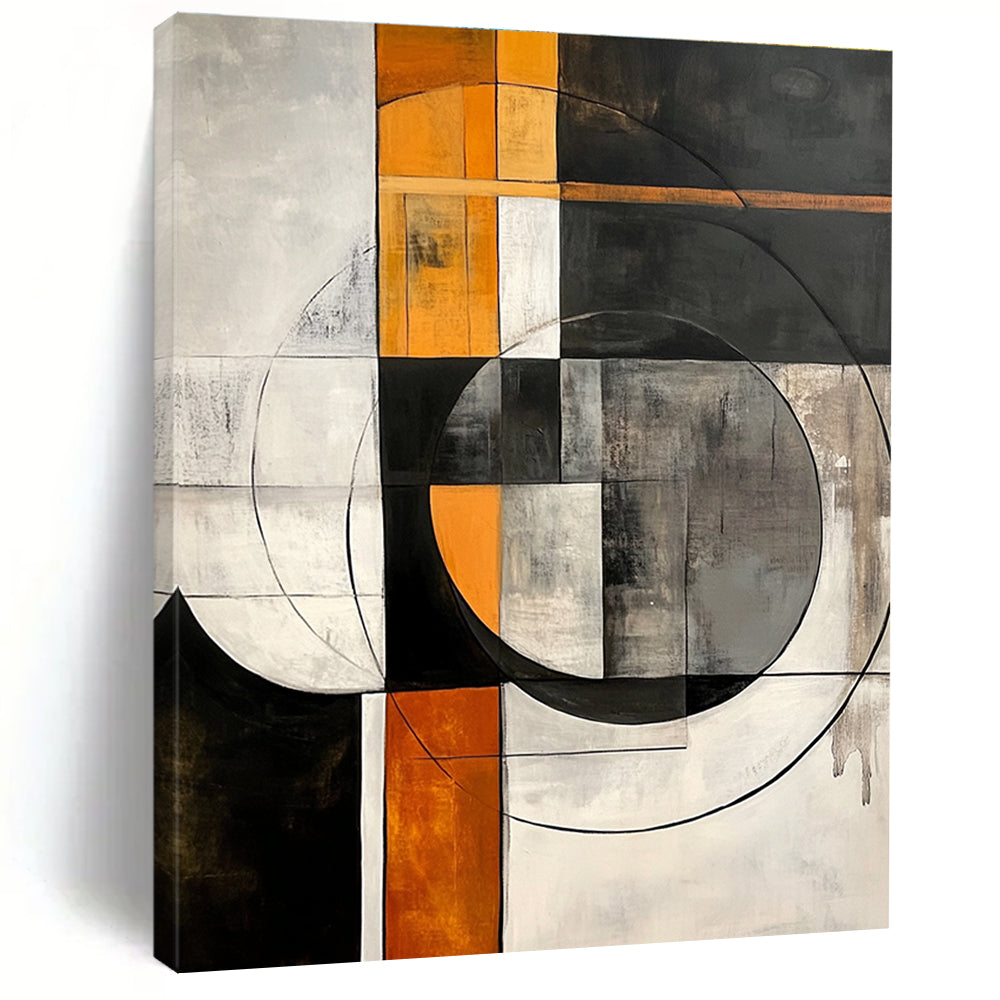 Geometric Circle Abstract - Precision - Based Abstract Painting GAB0658