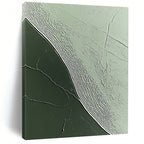 Green Textured Patterns Abstract Painting of Natural Rhythms GAB0092