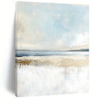 Coastal Serenity Abstract - Calming Seaside Abstract Painting GAB0480