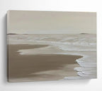 Neutral Beach Abstract Painting for Coastal Home Bedrooms YHT393