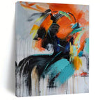 Colorful Abstract Portrait Painting for Modern Art Galleries HENG410