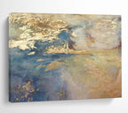 Blue and Gold Abstract Painting for Opulent Yacht Clubs YHT399