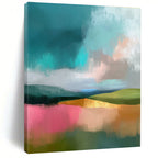 Colorful Hills Abstract - Contemporary Landscape Art GAB0541
