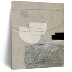 Delicate Minimalist Line - Shape Abstract Art for Quiet Spaces HENG238