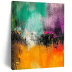 Vivid Color Palette Abstract Painting with Joyful Vibes WINK797