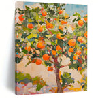 Orange Grove Abstract Painting for Warm - Toned Living Rooms HENG439