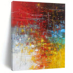 Expressive Colorful Abstract Chaos Painting for Art - Loving Spaces HENG254