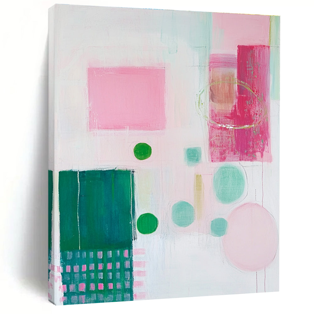 Pastel Color Abstract - Playful Contemporary Abstract Painting GAB0656