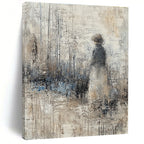 Figure in Forest Abstract - Introspective Nature Art GAB0542