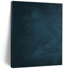 Dark Blue Gradient Abstract Painting for Serene Bedroom Retreats HENG495