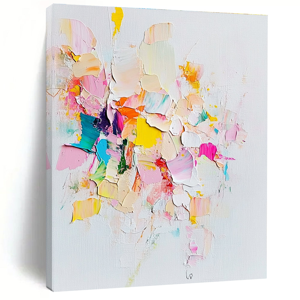 Pastel Colorful Abstract Painting with Playful Palette WINK657
