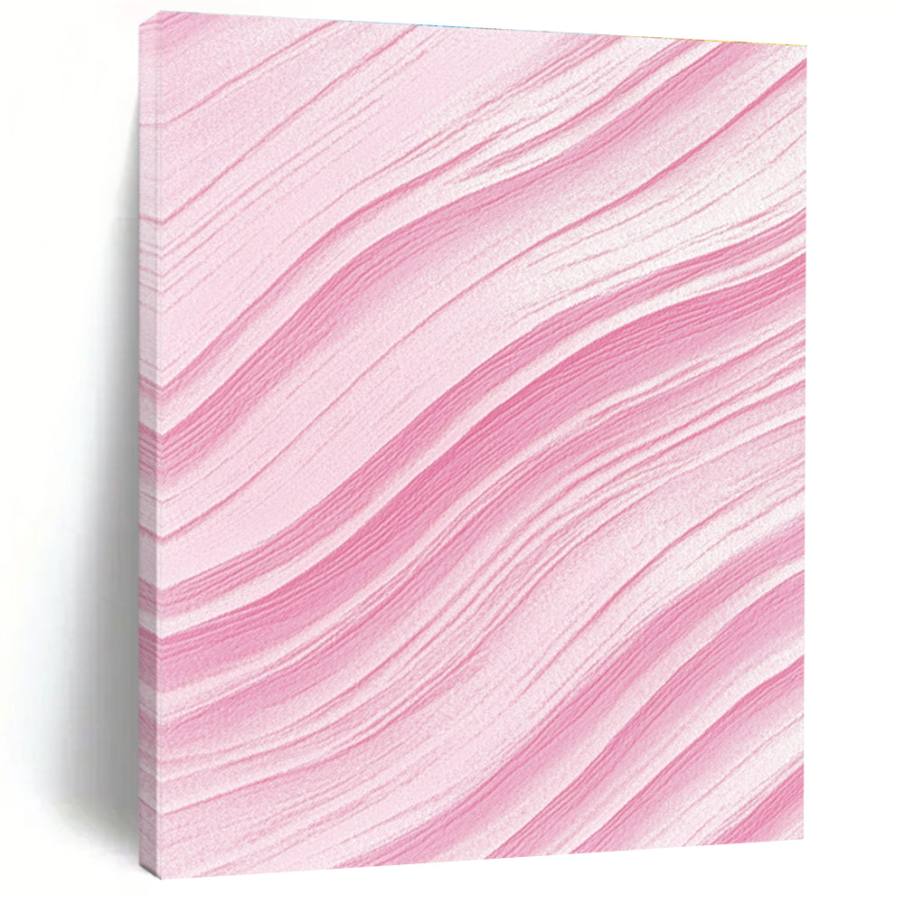 Pink - Wave Abstract Painting with Flowing Lines WINK866