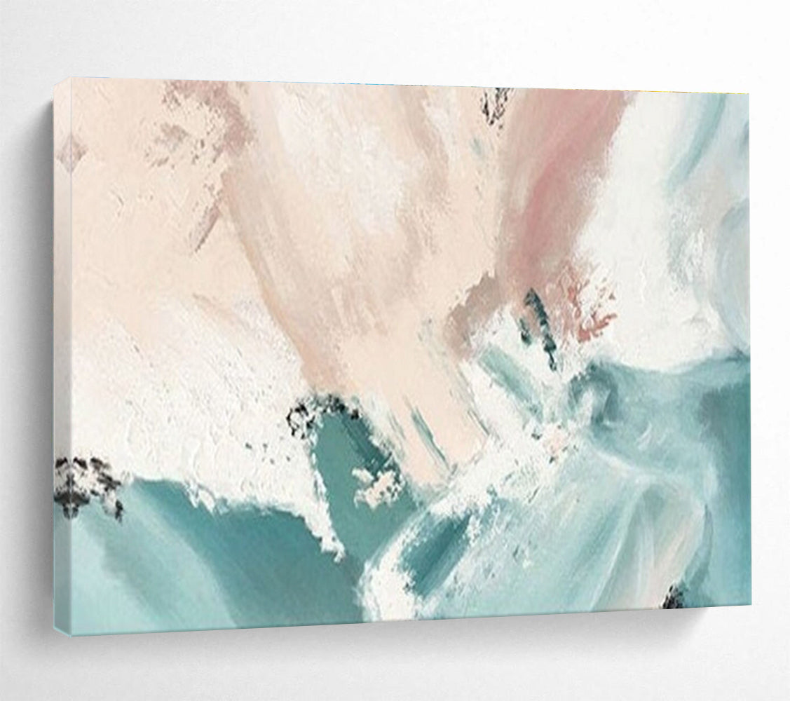Soft Color Abstract Painting for Minimalist Living Rooms YHT182