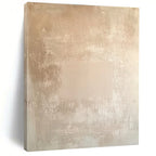 Beige Textured Minimalism Abstract Painting with Subtle Sophistication WINK085